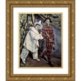 thumbnail image 1 of Cezanne, Paul 15x18 Gold Ornate Wood Framed with Double Matting Museum Art Print Titled - Pierrot and Harlequin (Mardi Gras), 1888, 1 of 4