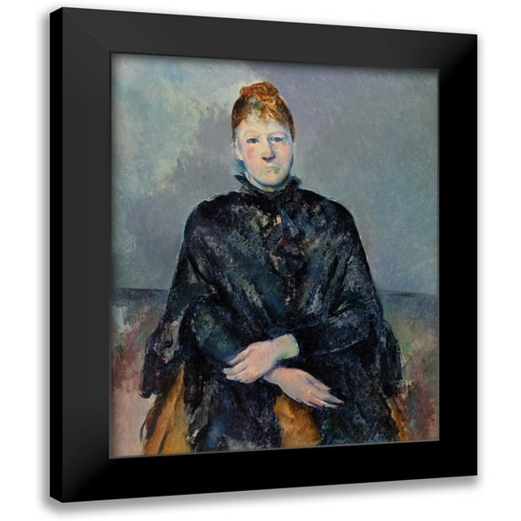 Cezanne, Paul 20x24 Black Modern Framed Museum Art Print Titled - Madame Cézanne