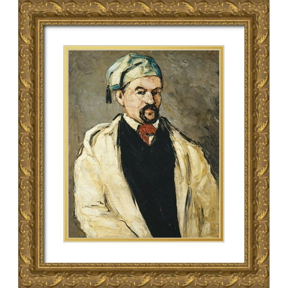 Cezanne, Paul 20x24 Gold Ornate Wood Framed with Double Matting Museum Art Print Titled - Antoine Dominique Sauveur Aubert
