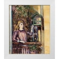 thumbnail image 1 of Cezanne, Paul 26x30 White Modern Wood Framed Museum Art Print Titled - Girl with Birdcage, 1 of 4