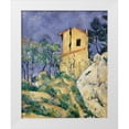 thumbnail image 1 of Cezanne, Paul 26x31 White Modern Wood Framed Museum Art Print Titled - The House with the Cracked Walls, 1 of 4