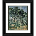 thumbnail image 1 of Cezanne, Paul 26x32 Black Ornate Wood Framed with Double Matting Museum Art Print Titled - The Aqueduct (Montagne Sainte-Victoire Seen Throug, 1 of 4