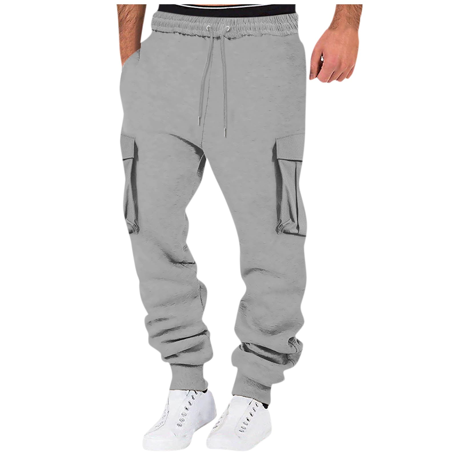 Cfklopgg 2024 Work Pants Men Construction Heavyweight Sweatpants for