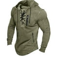 Cfklopgg Pullover Hoodie Men'S Fall Long Sleeved Hoodie Hooded