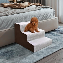 Hommoo Pet Steps and Stairs for Dogs Cats 3 Step Pet Gear Easy Pet Stairs Portable Lightweight Walmart