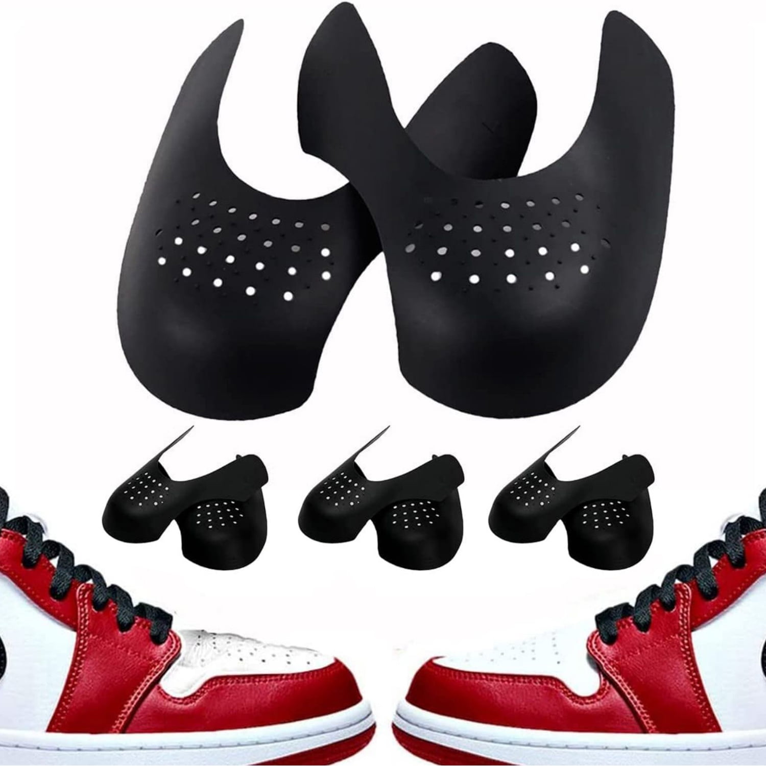 Cfowner 4 Pairs Shoes Crease Protector Against Sneaker Creases, Toe Box