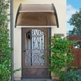 thumbnail image 1 of Cfowner 40" x 40" Door Window Awning Polycarbonate Cover Front Door Outdoor Patio Awning Canopy UV Rain Snow Protection Hollow Sheet, 1 of 7