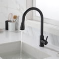 thumbnail image 1 of Cfowner Kitchen Faucet with Pull Down Sprayer, Commercial Kitchen Faucets for Bar Laundry, 360°Swivel Spout, Matte Black, 1 of 6