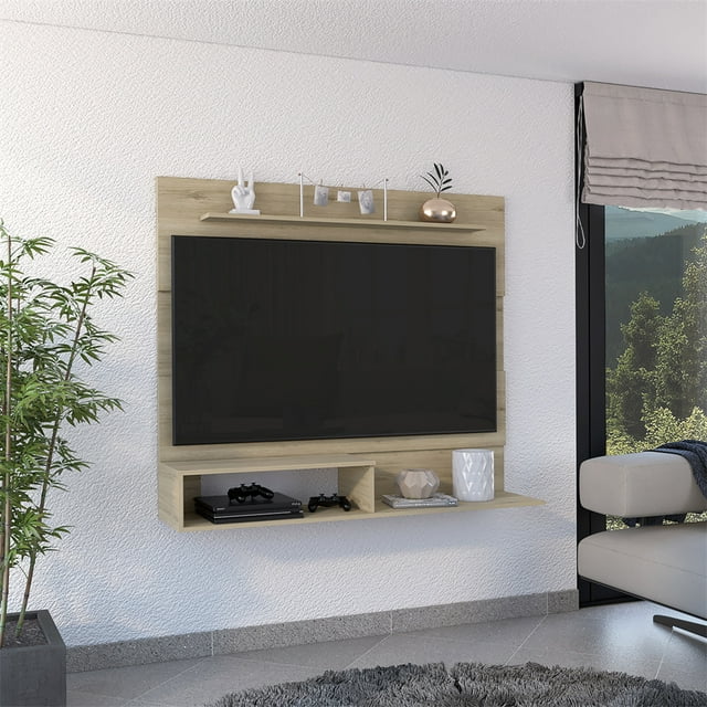 Cfowner Modern Freestanding Wall Mounted Entertainment Center Floating