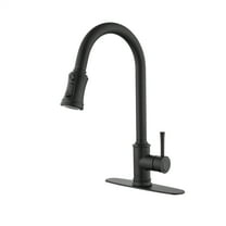 Cfowner Single Handle High Arc Kitchen Faucet, Stainless Steel Sink Faucets with Pull Down Sprayer, 360°Swivel Spout