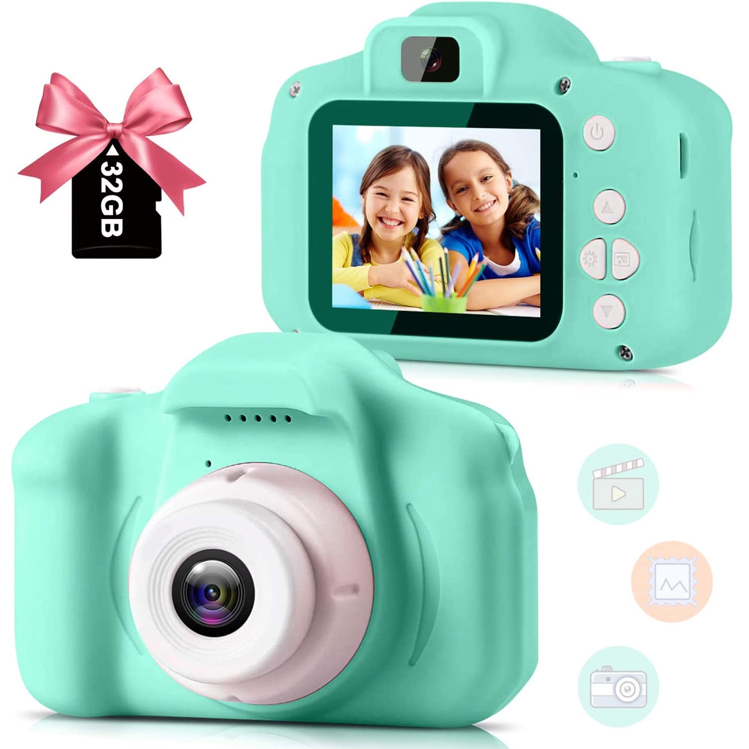 Cfowner Upgrade Kids Selfie Camera for Girls, Children HD Digital Video  Camera for Toddler, Christmas Birthday Gift for Girl Age 3-12, Toy Camera  with ...