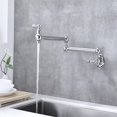 thumbnail image 1 of Cfowner Wall Mount Kitchen Faucet with Double Joint Swing Arm, Pot Filler Folding Faucet for Bar Kitchen Living Room, 1 of 7