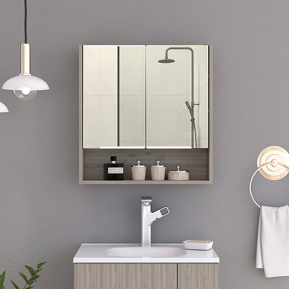 Cfowner Wall Mounted Medicine Cabinets for Bathroom with Mirror