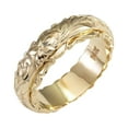 thumbnail image 1 of Cglfd Clearance 14k Yellow Gold Plated Suspended Carved Rose Flower Ring End Ring for Women, Tail Ring, Valentine's Day Gift, Gold, 1 of 7