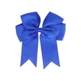 thumbnail image 1 of Cglfd Clearance 6-inch Ribbed Satin Fishtail Double Layered Ribbon Bow Hair Clip for Children's Hair Accessories Hair Clip, Blue, 1 of 7