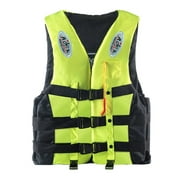 Cglfd Clearance Adults Life Jacket Aid Vest Kayak Ski Buoyancy Fishing Watersport XL, Yellow
