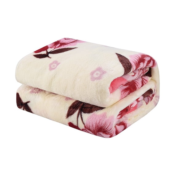 Cglfd Clearance Super Soft Warm Solid Warm Micro Plush Fleece Blanket Throw Rug Sofa Bedding 100x150cm