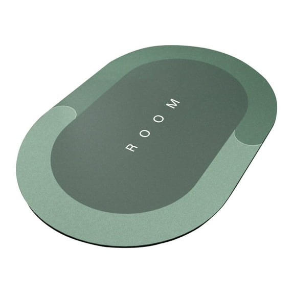 Cglfd Diatomaceous Bath Rug, Super Absorbent Quick Dry, Rubber Backing Non Slip ,Washable Bathroom Floor Mats, Shower Rug For In Front Of Bathtub,Shower Room (16x24), Green