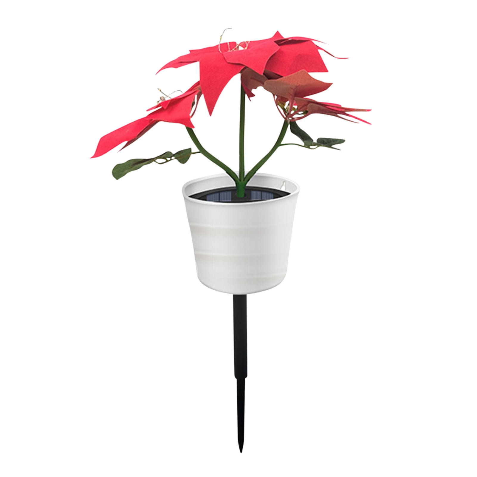 Cglfd Solar Lights Solar Sunflower Bonsai Lamp, Artificial Flower with Vase Table Lamp, Solar