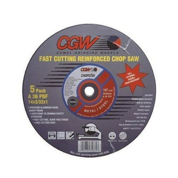 Cgw Abrasives 36122 14"x 3/32"x 1" A30-n-bfalu C-saw Dr