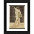 thumbnail image 1 of Chōbunsai Eishi 13x18 Black Ornate Wood Framed Double Matted Museum Art Print Titled - A Selection of Beauty from the Pleasure Quarters (Seiro Bijin Awase); Courtesans Hired for the New, 1 of 5