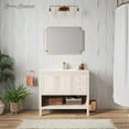thumbnail image 1 of Château 36" Freestanding Bathroom Vanity in White Oak with Sink Top, 1 of 9