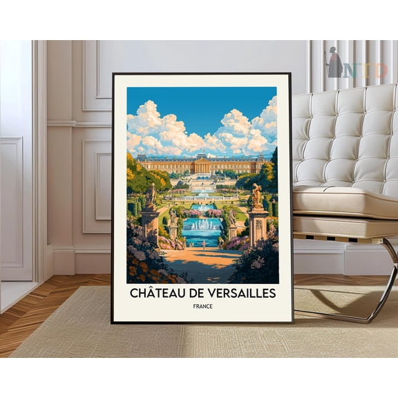 Château De Versailles Print, Château De Versailles Wall Art, Château De Versailles Poster, Château De Versailles Photo, Versailles France Wall Art, Modern Wall Decor, 16x24 UNFRAMED
