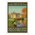 thumbnail image 1 of Château d'Azay-le-Rideau - Loire Valley France - Chemin de fer de Paris à Orléans - Vintage Travel Poster by Léon Constant-Duval c.1925 - Fine Art Matte Paper Print (Unframed) 30x44in, 1 of 4