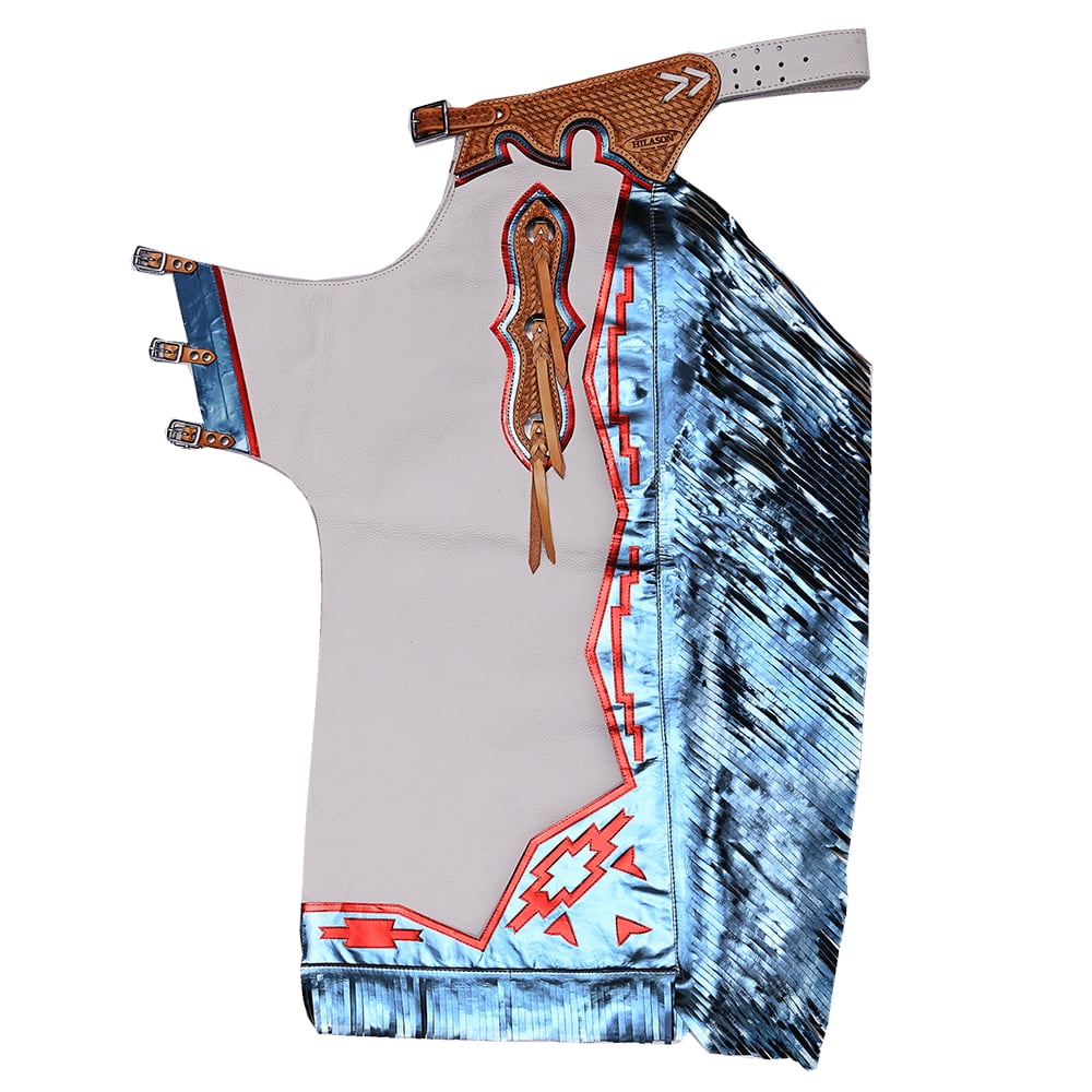 Bull Riding Chaps Hilason Pro Rodeo Bronc Bull-Riding Black