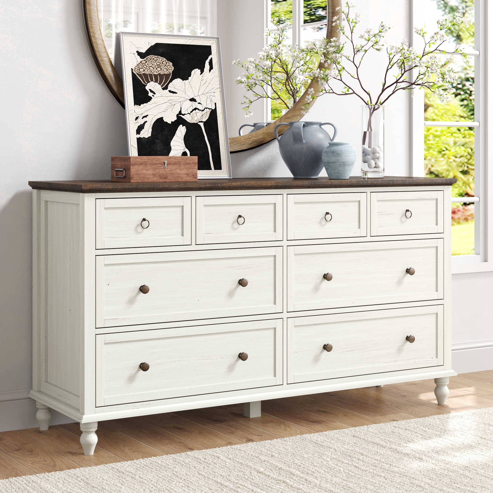 chinese dress ladies Charcoal Grey & Gold Base 9 Drawer Dresser 84 inch – SLATE CUSTOM main image 0