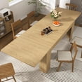 thumbnail image 1 of ChVans 70.8"-110" Extendable Dining Table for 6-12 Person, Large Wood Kitchen Table, Rectangular Table for Gatherings, Meeting for Small Kitchens, Dining Office Areas, 1 of 8