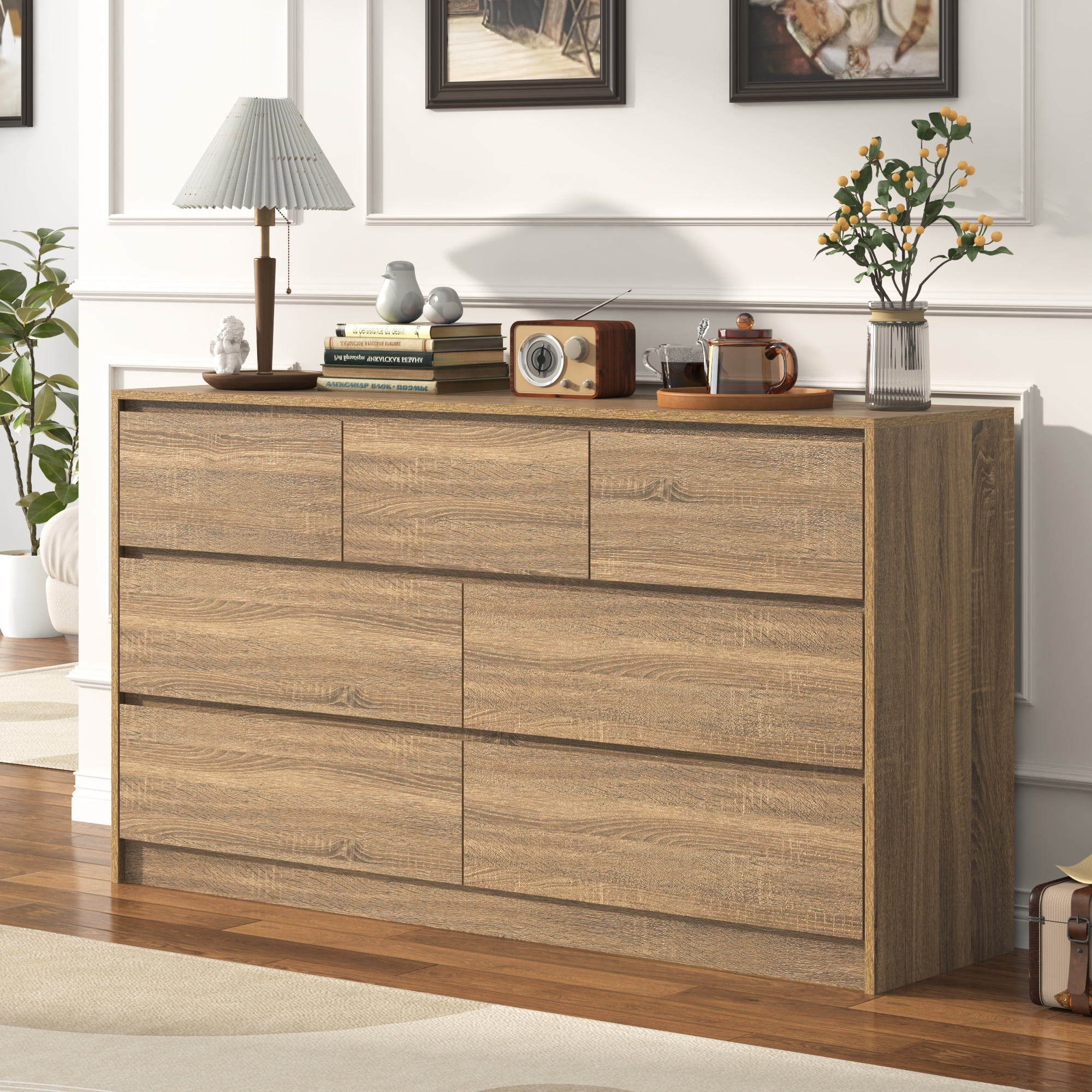 Malm dresser oak discount