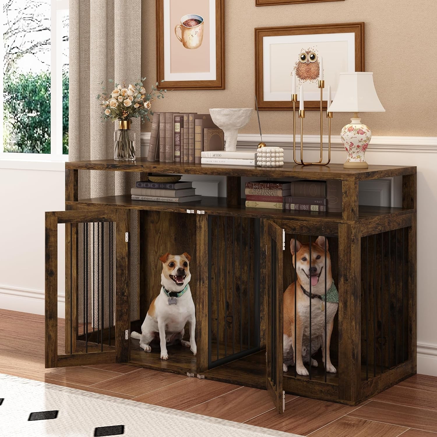 Beautiful view of Fashionable Dog Crate Furniture