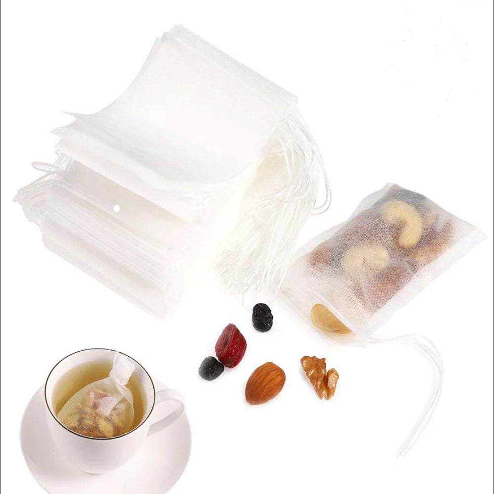 ChYoung 200 Pcs Tea Filter Bags, Disposable Tea Infuser Bags Paper ...