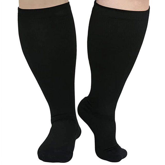 ChYoung 4XL Plus Size Sports Compression Socks for Women Men Extra