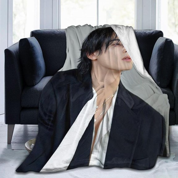 Cha Eun Woo Fleece Blanket Throw Blanket for Couch - Cozy Luxury Bed Blanket Microfiber and Throws for Sofa