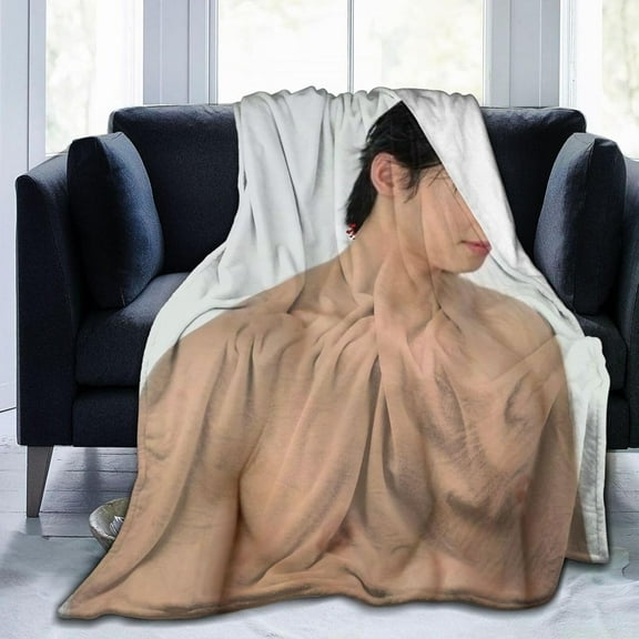 Cha Eun Woo Fleece Blanket Throw Blanket for Couch - Cozy Luxury Bed Blanket Microfiber and Throws for Sofa