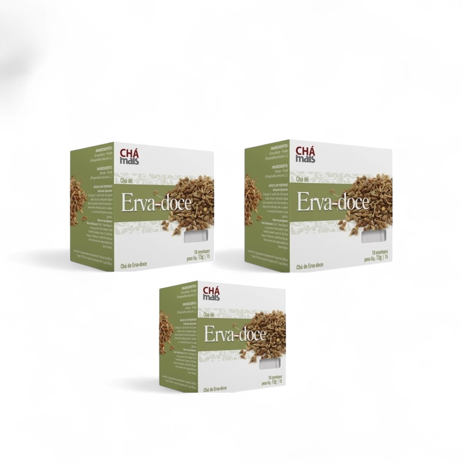 Cha Mais Erva-Doce - Brazilian Fennel Herbal Tea | Pack of 3x15g