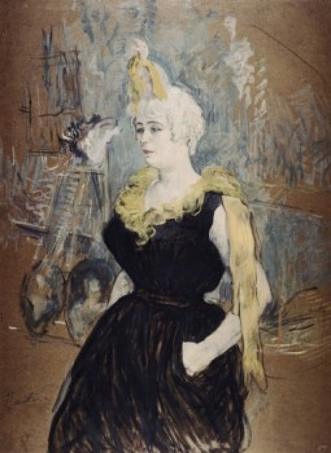 Cha-U-Kao S1895 Henri de Toulouse-Lautrec (1864-1901French) Gould Collection Cannes France Canvas Art - Henri de Toulouse-Lautrec (24 x 36)