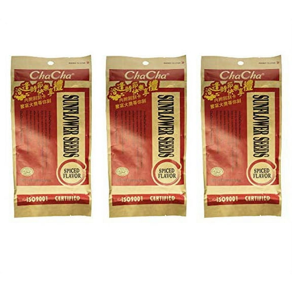 ChaCha Spiced Roasted Sunflower Seeds (3 Pack, Total of 750g)