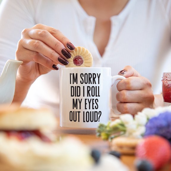 ChaChaCoo Did I roll my eyes out loud mug, funny gift, funny mug, funny mugs, mug, coffee cup, funny gifts, gift for her, christmas gift, birthday