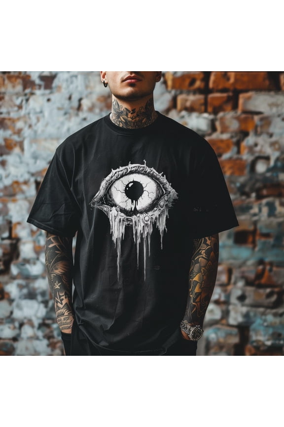 Eyeball Gothic T-shirt, Evil Clothes, Alternative Occult Fashion - Gift for Emo
