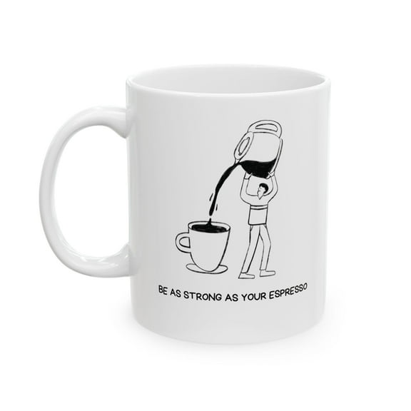 ChaChaCoo Funny Coffee Ceramic Mug, Gift Mug for Coffee Lovers, Humorous Tea Cup, Novelty Quote Mug, Sarcastic Drinkware, Quote Cup