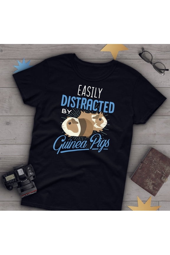 Funny Guinea Pig Shirt, Women Men, Guinea Pig Lover Gift, Cute Cavy T-shirt, Pet Cavies Tshirt, Graphic Tee, Tops, Clothing, Rodent, Blue