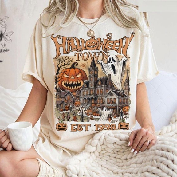ChaChaCoo Halloweentown Est 1998 Vintage 90s Style Graphic Sweatshirt, Retro Halloween University Spooky Sweater, Halloween Spooky Hoodie Gift