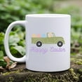 thumbnail image 1 of ChaChaCoo Happy Easter bunny in a truck Coffee Mug, Perfect for Gift, Spring Home Decor, Ceramic Cup for Easter Celebration, 11oz, 1 of 6