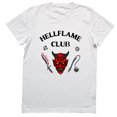 thumbnail image 1 of ChaChaCoo Hellflame Club Baby Tee Shirt, Eddie Shirt, Starnge Thing Shirt, Upside Down Shirt, Stranger Monster, 1 of 4
