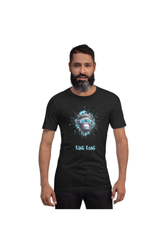 King Kong T-Shirt – Cool Ape in Sunglasses Graphic Tee | Funny Gorilla Streetwear Shirt | Unisex Trendy Top