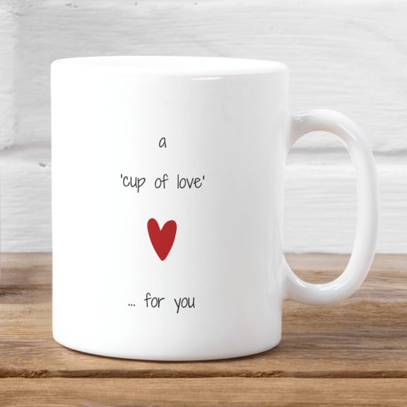 ChaChaCoo Love Mug, Personalized Mug, Cup of Love For You Mug, Sending Love Gift, Friendship Mug, Gift for Her, Mug for Good Friend