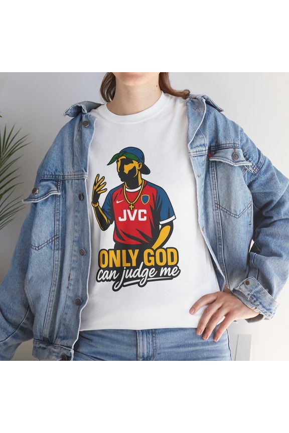 Only God Can Judge Me Shirt | Retro Streetwear Graphic Tee | Rap Legend Inspired Art | Urban Hip Hop T-Shirt | Unisex Bold Design